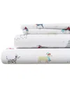 Linery & Co Elevated Holiday 100% Turkish Cotton Flannel Sheet Set In White