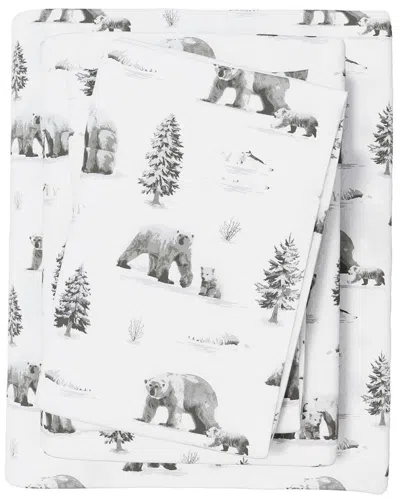 Linery & Co Elevated Lodge 100% Turkish Cotton Flannel Sheet Set