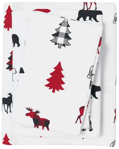 Linery & Co Elevated Lodge 100% Turkish Cotton Flannel Sheet Set