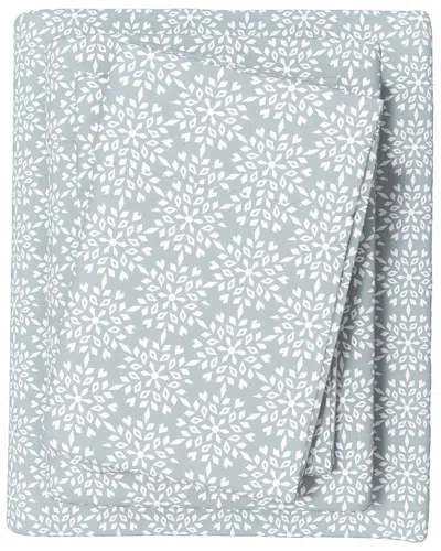 Linery & Co Elevated Lodge 100% Turkish Cotton Flannel Sheet Set In Gray