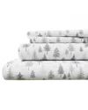 Linery & Co Elevated Lodge 100% Turkish Cotton Flannel Sheet Set In Multi