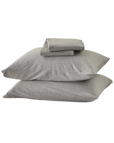 Linery & Co Heathered Mélange Cotton Jersey Knit Sheet Set