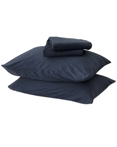Linery & Co Heathered Mélange Cotton Jersey Knit Sheet Set