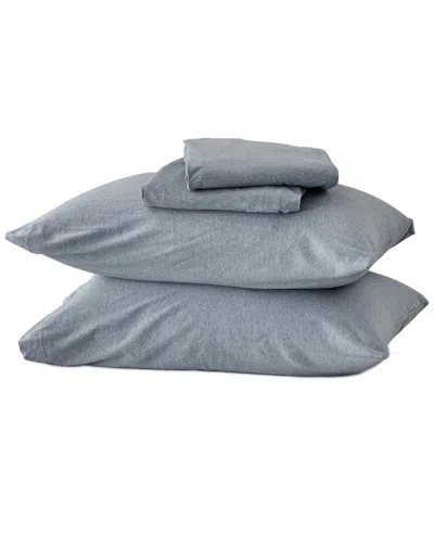 Linery & Co Heathered Mélange Cotton Jersey Knit Sheet Set