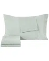 Linery & Co Heathered Mélange Cotton Jersey Knit Sheet Set In Green