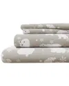 Linery & Co Kids Whimsical Holiday 100% Turkish Cotton Flannel Sheet Set In Gray