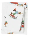Linery & Co Kids Whimsical Holiday 100% Turkish Cotton Flannel Sheet Set In Multi