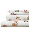 Linery & Co Kids Whimsical Holiday 100% Turkish Cotton Flannel Sheet Set In Multi