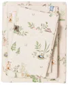 Linery & Co Kids Whimsical Holiday 100% Turkish Cotton Flannel Sheet Set In Neutral