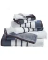 Linery & Co Luxury Cotton Decorative Towel Set In Blue