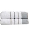 Linery & Co Luxury Cotton Decorative Towel Set In White