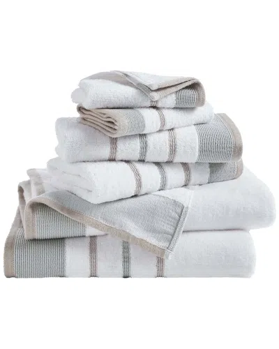 Linery & Co Luxury Cotton Decorative Towel Set In White