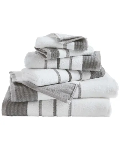 Linery & Co Luxury Cotton Decorative Towel Set In White