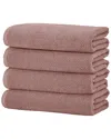 Linery & Co Luxury Cotton Textured Bath Towel In Red