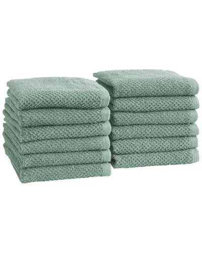Linery & Co Luxury Cotton Textured Bath Towel In Blue