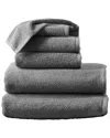 Linery & Co Luxury Cotton Textured Bath Towel In Gray