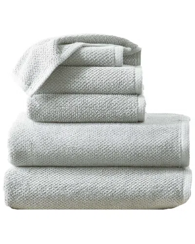 Linery & Co Luxury Cotton Textured Bath Towel In White