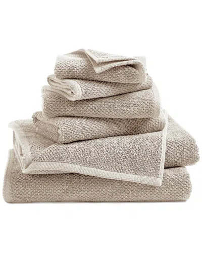 Linery & Co Luxury Cotton Textured Bath Towel In White