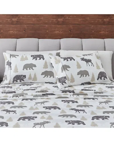 Linery & Co . Mountain Ridge Ultra-soft Lodge-inspired Sheet Set In White