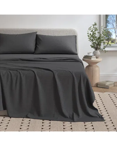 Linery & Co . Organic Cotton Jersey Sheet Set In Black