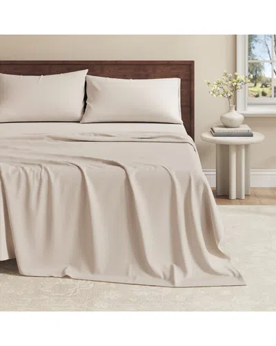 Linery & Co . Organic Cotton Jersey Sheet Set In White