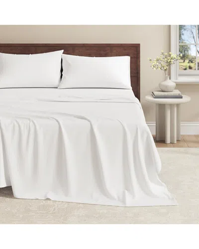 Linery & Co . Organic Cotton Jersey Sheet Set In White