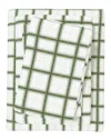 Linery & Co Plaids & Stripes 100% Turkish Cotton Flannel Sheet Set In Green