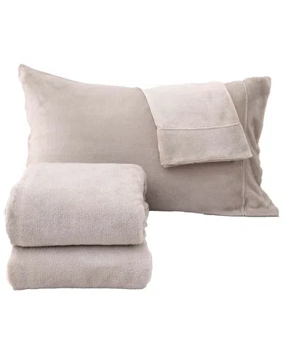 Linery & Co Ultra Soft & Cozy Velvet Plush Fleece Printed Sheet Set