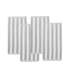 Linery Cabana Stripe 4-pc. Quick Dry Beach Towel In Gray