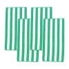 Linery Cabana Stripe 4-pc. Quick Dry Beach Towel In Green