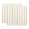 Linery Cabana Stripe 4-pc. Quick Dry Beach Towel In Sand