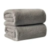 Linery Cotton 2 Pc Oversized 2-pc. Bath Sheet In Gray