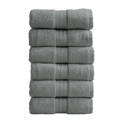 Linery Cotton Everyday 6-pc. Hand Towel In Blue