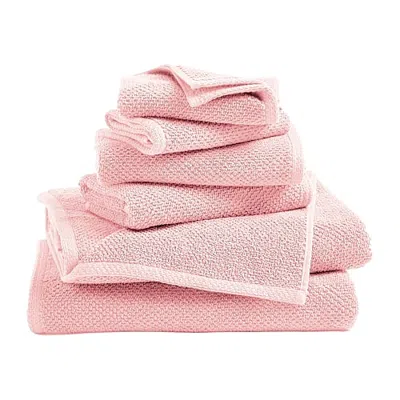 Linery Cotton Loop Textured 6-pc. Quick Dry Bath Towel Set In Pink