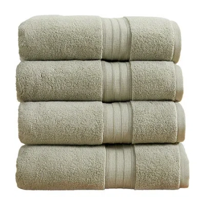 Linery Cotton Plush 4-pc. Quick Dry Bath Towel Set In Gray