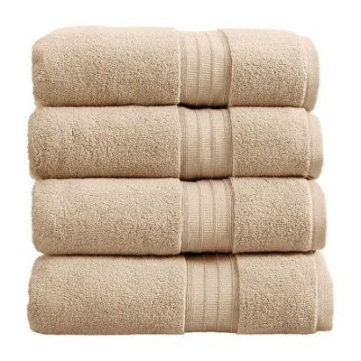 Linery Cotton Plush 4-pc. Quick Dry Bath Towel Set In Neutral