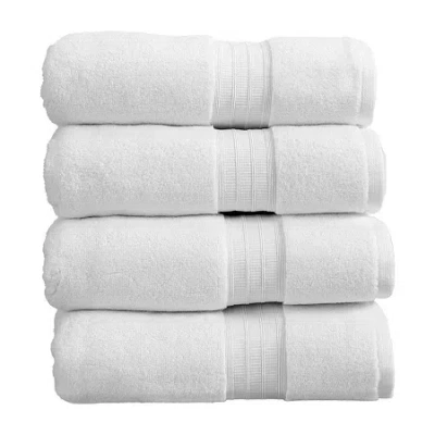 Linery Cotton Plush 4-pc. Quick Dry Bath Towel Set In White