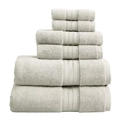 Linery Cotton Plush 6-pc. Quick Dry Bath Towel Set In Gray