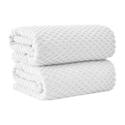 Linery Cotton Waffle Oversized 2-pc. Bath Sheet In Animal Print
