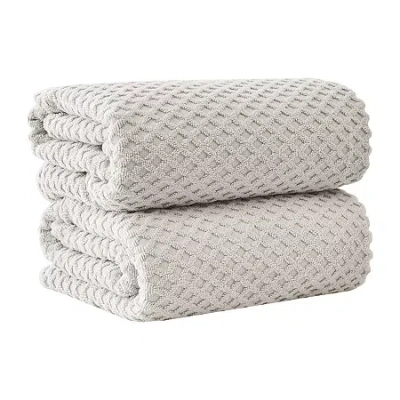 Linery Cotton Waffle Oversized 2-pc. Bath Sheet In Multi