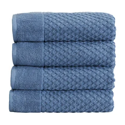 Linery Diamond 4-pc. Quick Dry Bath Towel In Blue