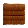 Linery Diamond 4-pc. Quick Dry Bath Towel In Brown