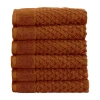Linery Diamond 6-pc. Hand Towel In Brown