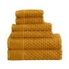 Linery Diamond 6-pc. Quick Dry Bath Towel Set In Yellow