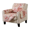 Linery Floral Chair Protector In Pink