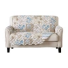 Linery Floral Loveseat Protector In Sand
