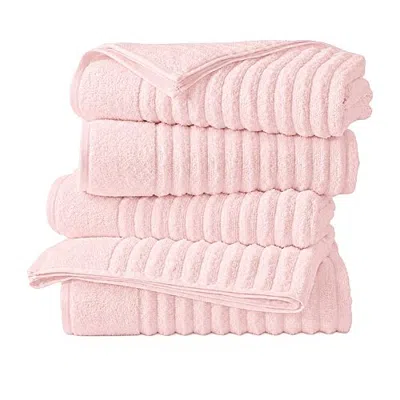 Linery Luxurious Cotton 4-pc. Quick Dry Bath Towel In Pink