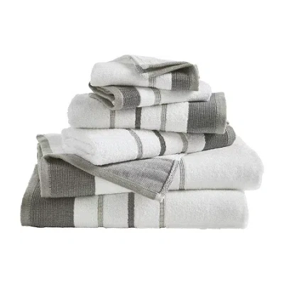 Linery Luxury Cotton 6 Pc Decorative Towel Set In Sand