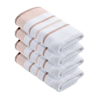 Linery Luxury Cotton Decorative 4-pc. Hand Towel In Pink