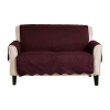 Linery Medallion Loveseat Protector In Red